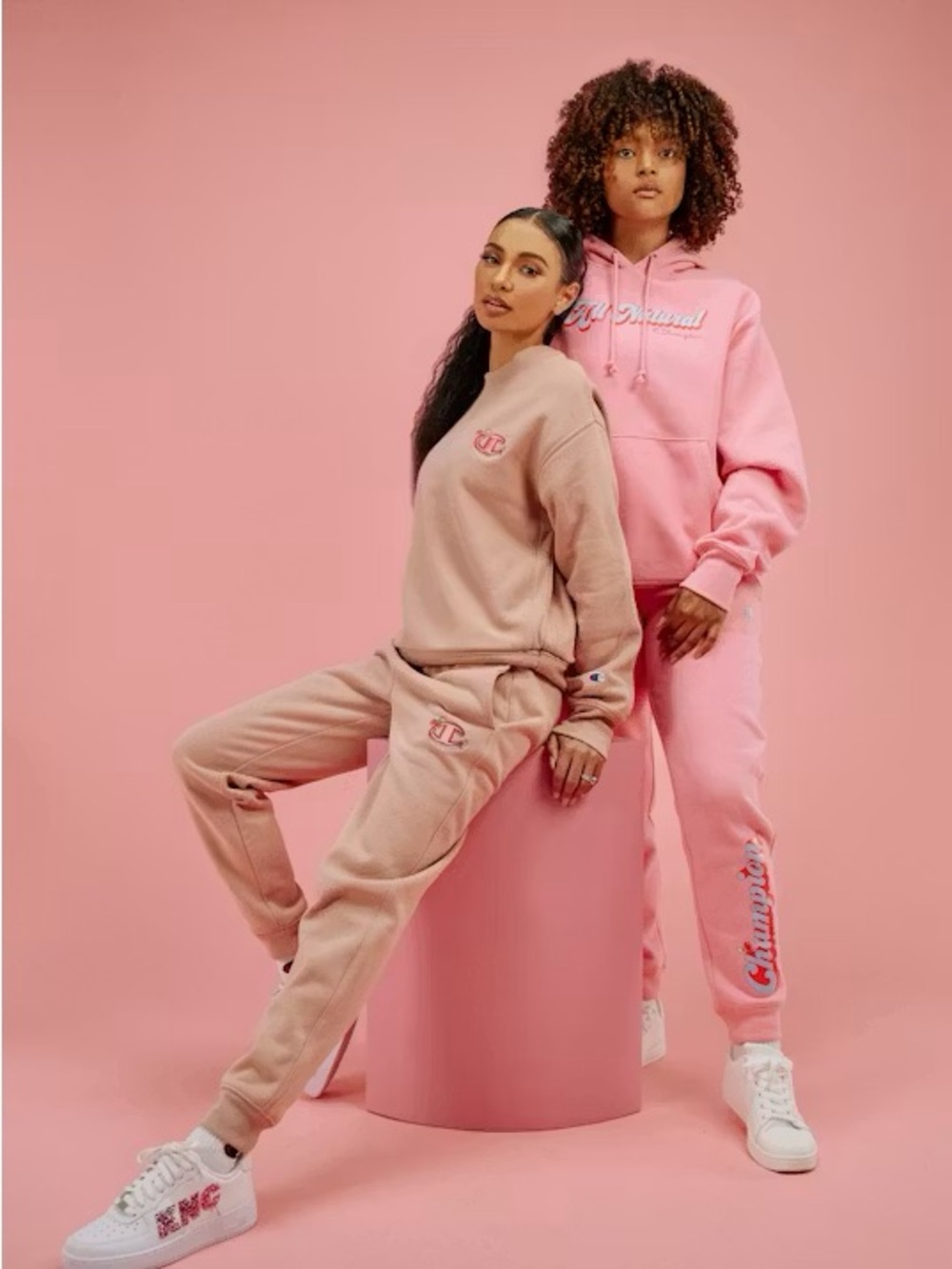 KNC Beauty x Champion Women’s Blush PinkTrack Joggers